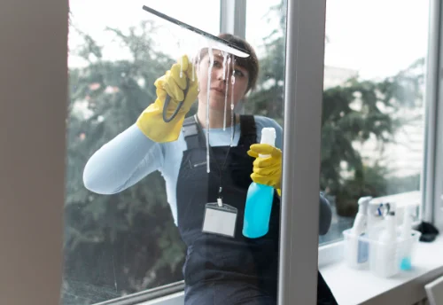 Nettoyage de vitres intérieures et extérieures à la Malachère